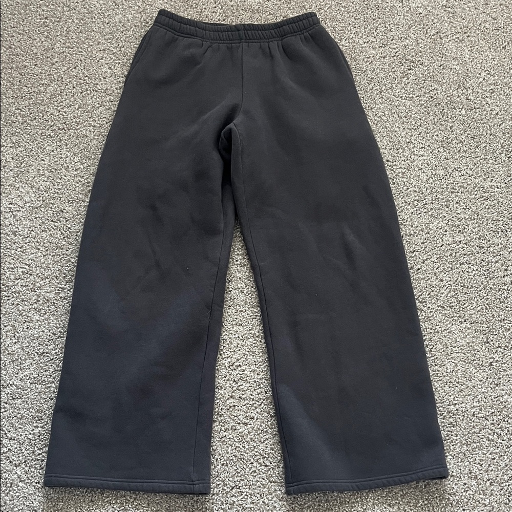 Edikted Dark Gray Bonney Bow Detail Sweatpants Size Small